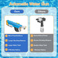 Electric Water Blaster for Adults Kids, Automatic Squirt Toy with with Light Up and Large Capacity, Comes with 2 Modular Batteries, 26-32 FT Range