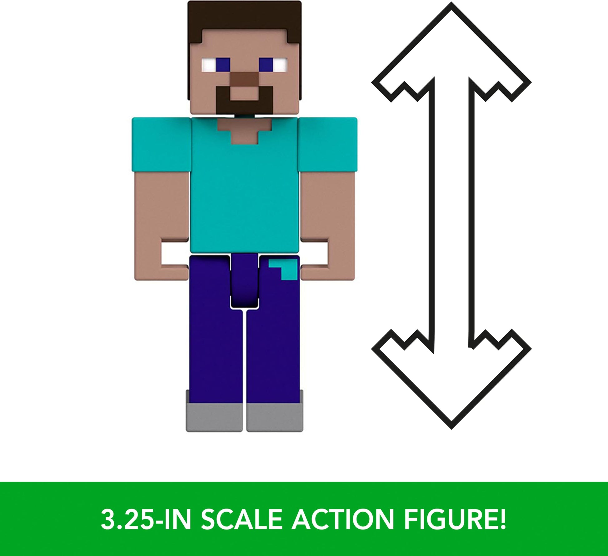 Mattel Minecraft Toys, 3.25-inch Action Figure 2-Packs, 2 Figures and 2 Accessories, Collectible Gifts for Kids