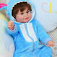 VacosHeart Reborn Dolls Baby Clothes for 17-22 Inch Dolls, Handmade Pajamas Set Boys One-Piece Outfit Clothing Accessories for Lifelike Newborn Toy