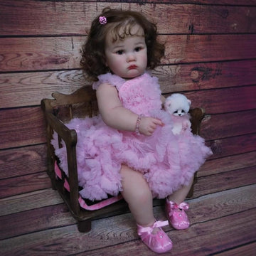 GYCV Reborn Toddler Dolls Girl 24 Inch Lifelike Baby Doll Realistic Toddler Doll Girl Look Real Cute Fat Reborn Baby Weighted Real Life Baby Doll Toys