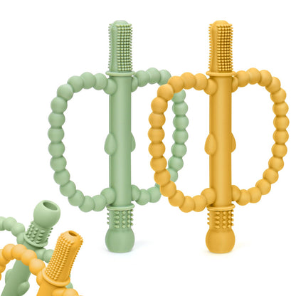 Baby Teething Toys for Babies 0-36 Months - Anti-Choking Design, Teething Relief for Straws Sticks, Chew Straw Sensory Toy for Infant Toddlers