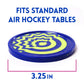 Vivid Two-Tone Air Hockey Pucks (2-Pack) | Wear-Proof Molded Psychedelic Patterns and Designs | Large 3.25-inch Pucks for Standard Air Hockey Tables |