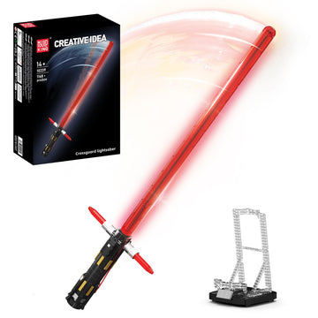Mould King 10239 Lightsaber Building Set, LED Rechargeable Saber Sword Toy as Party, Halloween, Holiday, Birthday Gift, Creative Buildable Toy