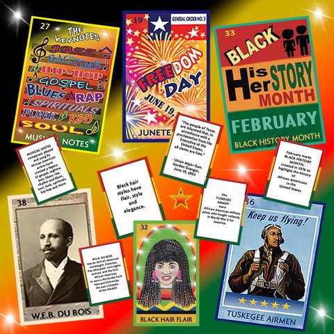 African American Lotería | Fun Bingo-Style Game for Everyone | Learn African American History & Culture | Perfect School Classroom Game for Black