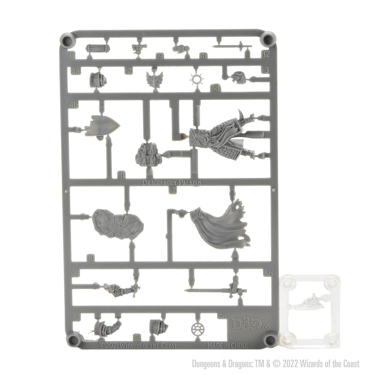 WizKids D&D Frameworks: Dragonborn Paladin Male - Unpainted and Unassembled