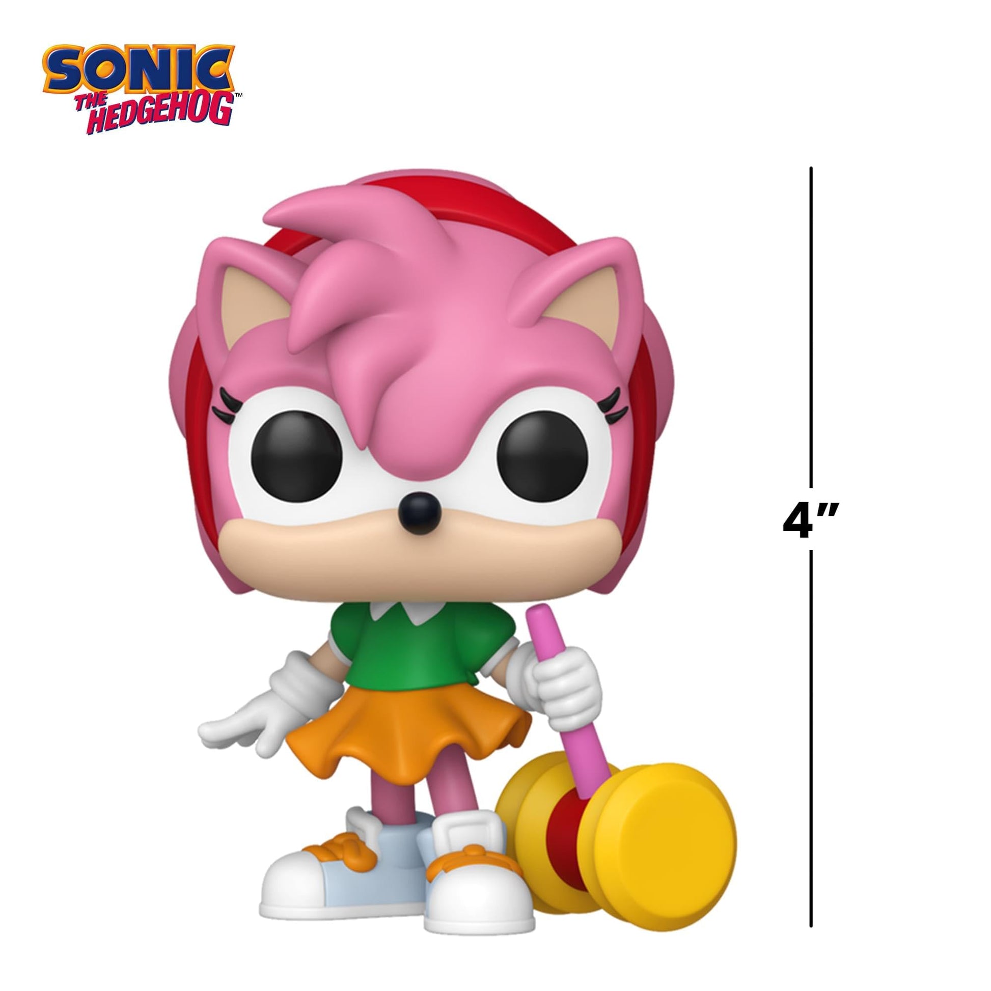Funko Pop! Games: Sonic The Hedgehog - Amy - 1/6 Odds for Rare Chase Variant - Collectable Vinyl Figure - Gift Idea - Official Merchandise - Toys for