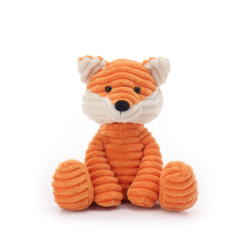 Apricot Lamb Toys Plush Corduroy Fox Stuffed Animal Soft for Child 8.5''