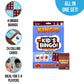 Regal Games Kingo Sight Words Edition Bingo Game - Educational Board Game for Preschool & Kindergarten - Fun Phonics & Vocabulary Builder for Home