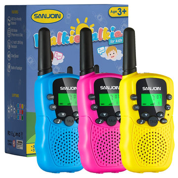 Walkie Talkies for Kids Games Outdoor Toys for 3-12 Year Old Boys Girls, 3 Miles Long Range Walkie Talkie to Camping Hiking, 4 Year Old Girl Birthday