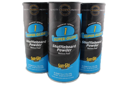 Sun-Glo Speed #1 Super Glide Shuffleboard Powder - Fastest Wax for Long & Pro Tables - Silicone Bead Shuffleboard Sand - Smooth Glide, Tournament