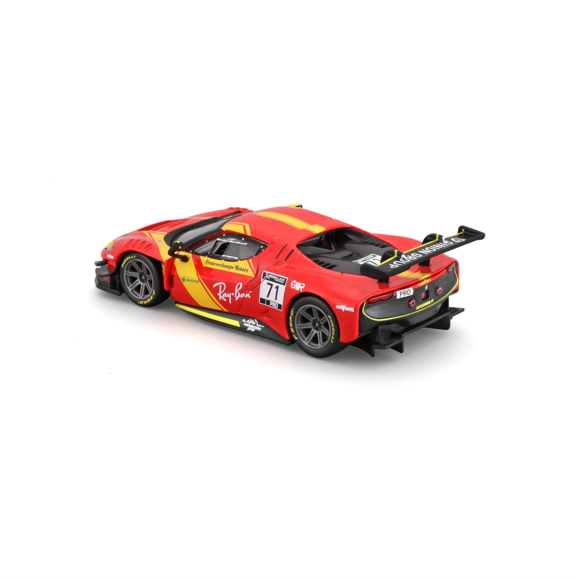 Xiangtat 1:43 Model Car Ferrari 296 GT3-2022, Red #71 Alloy Car Die Cast Model