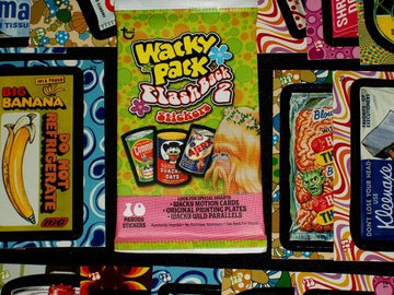 Topps Wacky Packages Flashback2 Complete Set 72/72 Stickers + Wrapper