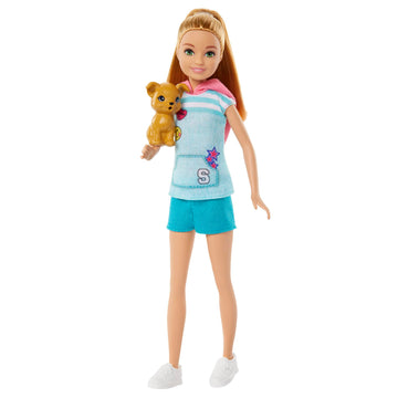 Barbie Stacie Doll with Pet Dog, from and Stacie to the Rescue Movie Toys, Blonde Hair Doll