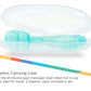 Nuby Soft Silicone Gum Massager with Hygienic Case, 2-Pack, 3 m+