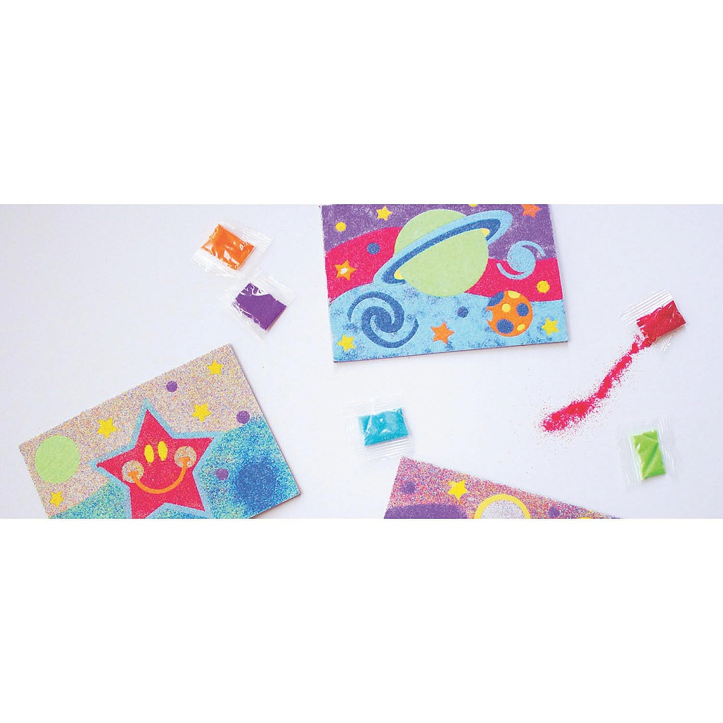 Fun Express Awesome Outer Space! Sand Art - Crafts for Kids and Fun Home Activities - VBS 2026 Vacation Bible School Supplies/Decor