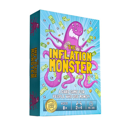 ANGEL STUDIOS Inflation Monster Card Game | Educational Card Game for Kids Ages 8+ | Family Board-Game | Learn Money, Math, Investing, & Inflation |