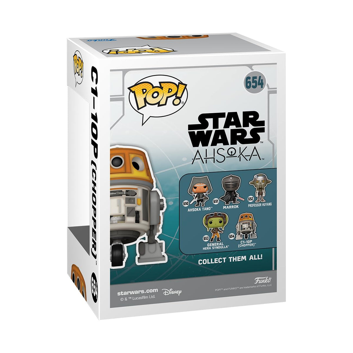 Funko POP! Star Wars: Ahsoka TV 1- C1-10P - (Chopper) - Collectable Vinyl Figure - Gift Idea - Official Merchandise - for Kids & Adults - TV Fans