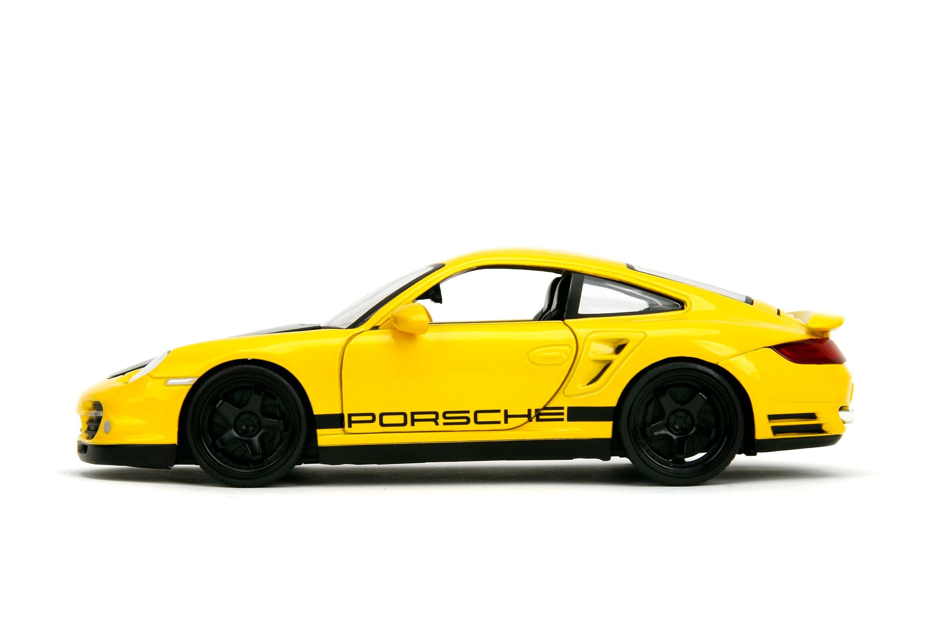 Jada Hyper-Spec 1:24 2007 Porsche 911 Turbo 997 Die-Cast Car, Toys for Kids and Adults(Yellow)