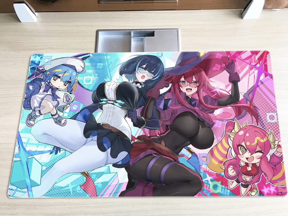 New Mlikemat Duel Playmat Evil Twins Ki-sikil & Lil-la TCG CCG Trading Card Game Mat Free Bag (ZD014-604)