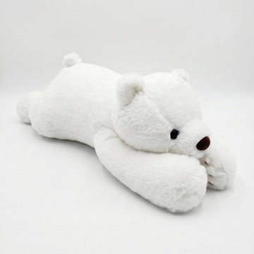 FoxVilla 4lbs Polar Bear Weighted Stuffed Animals, 24 inch Weighted Plush Stuffed Animals for Adults, Cute Soft Weighted Plush Throw Animal Pillow