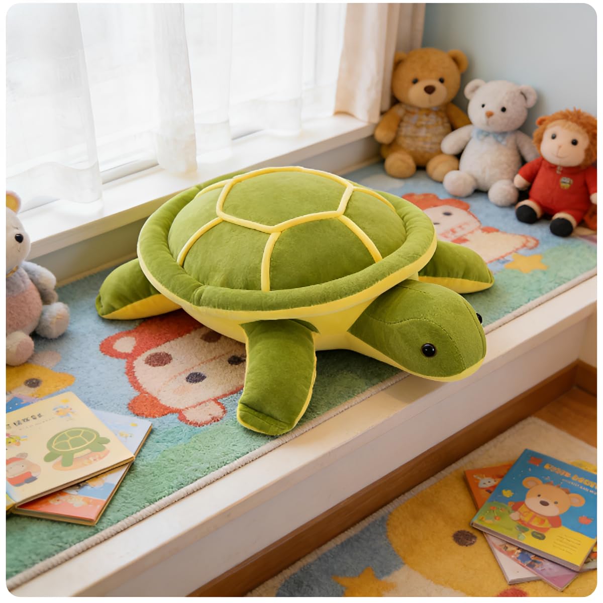 14" Sea Turtle Plush Stuffed Animal Soft Hugging Pillow for kids adults