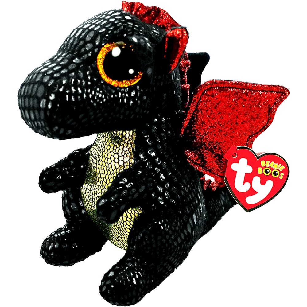 TY TY36457 GRINDAL Dragon W/Horn-Boo MED, Multicolored, 23 cm