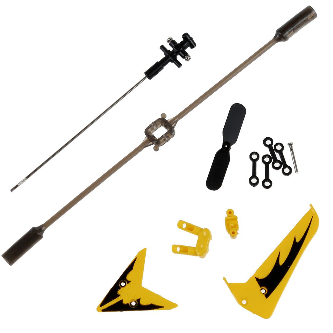 EastVita S107 Full Replacement Parts Set for Syma S107 RC Helicopter (Set of 19,Yellow)