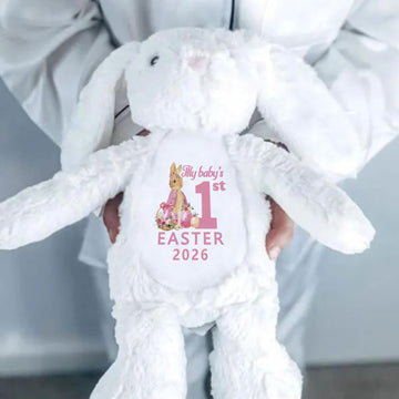 OAEUQ 2026 My Baby's First Easter Gift Easter Themed Plush Bunny Toys Pillow Toys to Accompany Your Child Baby Flowers Newborn Gifts for Boys