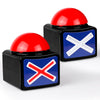 BEAN LIEVE Game Buzzers with Sound - 2 Pack Buzzer Button with Lights, Game Show Buzzers for Family, Quiz Game Buttons Perfect for Game Night & Trivia