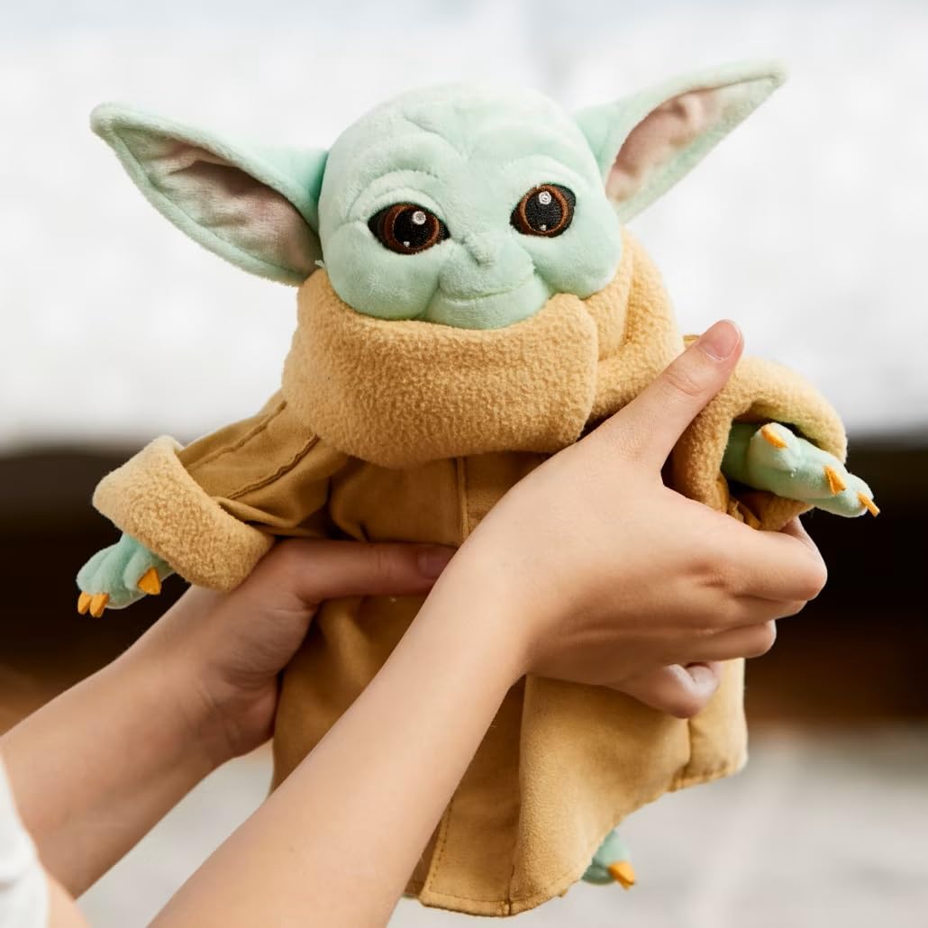 Disney Store Official Grogu Star Wars Toy - Baby Yoda Plush from The Mandalorian - Soft and Snuggly Baby Yoda Disney Plushy with Embroidered Features