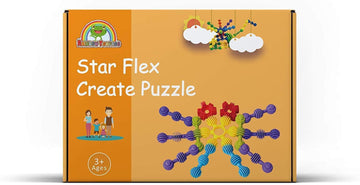 RAINBOW TOYFROG Star Flex STEM Building Toys - 70 Connector Blocks for Kids with Tote - Kindergarten STEM & Preschool Table Top Toys - Open Ended
