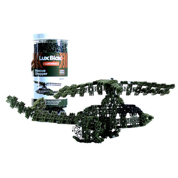 Lux Force Rescue Chopper is Inspired by Advanced avionic Designs. STEAM STEM Learning Building Blocks Set to Expand Kids' Minds and Imagination