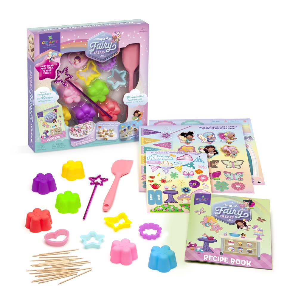 Craft-tastic - Create Your Own Magical Fairy Treats - Includes 40 Page Recipe Book Featuring 18 Fun & Easy-to-Make Recipes, Cookie Cutters, Silicone