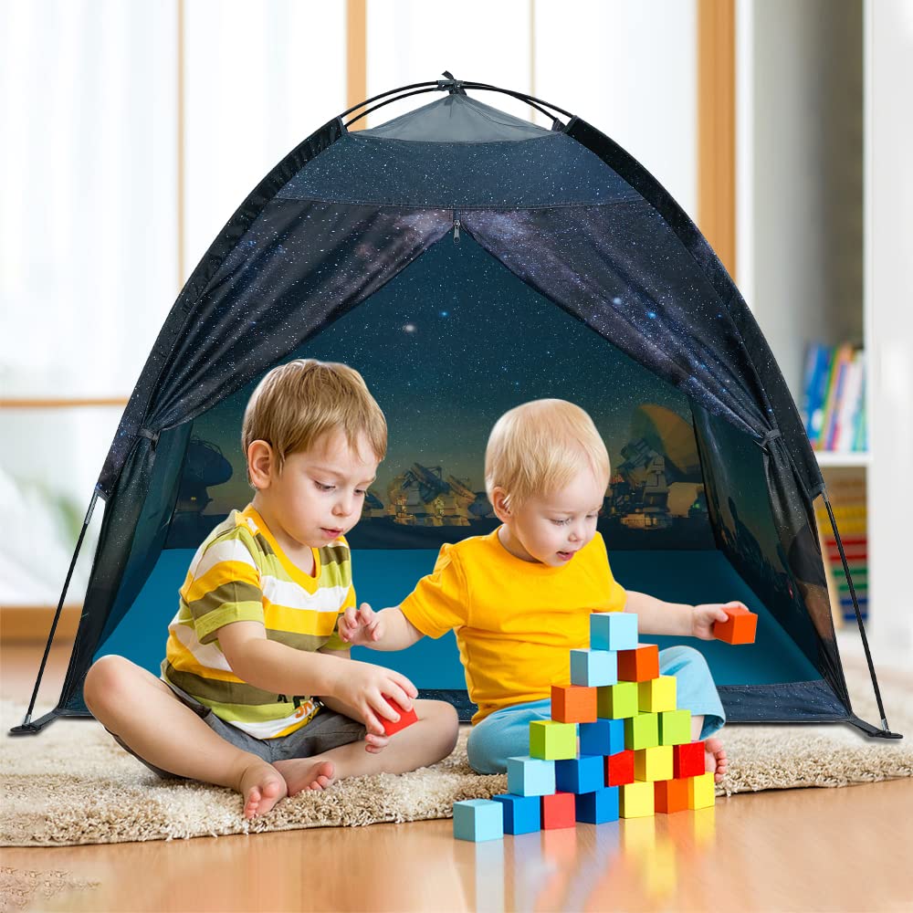 Mnagant Kids Play Tent Imaginative Play Popup Tents Space World Tent for Kids Indoor/Outdoor Fun-Kid Galaxy Dome Tent Playhouse for Boys