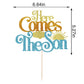 Glitter Here Comes The Son Baby Shower Cake Topper