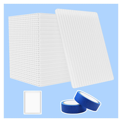 Prilino Trading Card Shipping Protectors, White, 200 Pack