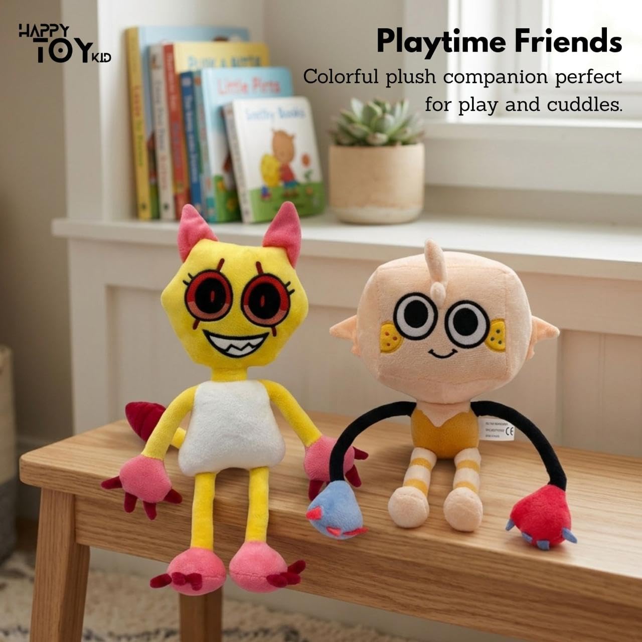 HappyToy Kid Plush Toys - Set of 7 Soft & Colorful Stuffed Plushies for Kids, Gifting, Cuddling, Travel & Play - Premium Quality Plush Toy Collection