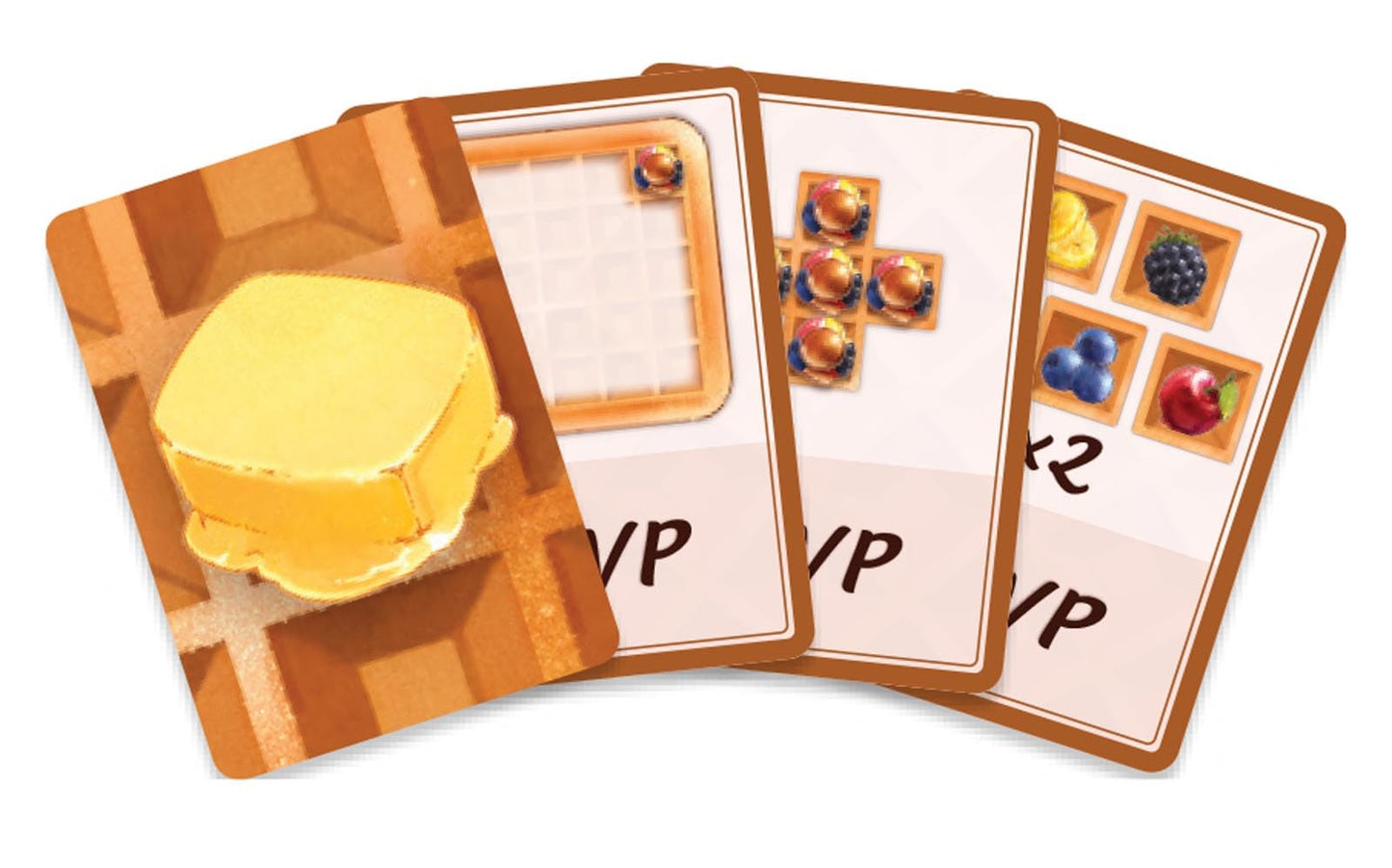 AEG Waffle Time | Draft Fruit Toppings & Whipped Cream, Create Patterns Spread Syrup | Abstract Strategy Breakfast Board Game | 1-4 Players | Ages 10+