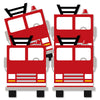 Big Dot of Happiness Fired Up Fire Truck - Decorations DIY Firefighter Firetruck Baby Shower, Birthday Party Essentials - Set of 20