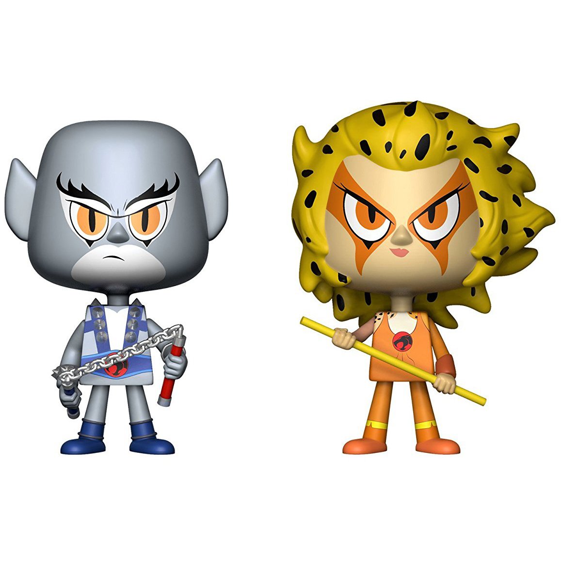 Funko Panthro & Cheetara: Vynl. Vinyl Figurine Bundle with 1 Compatible Protector (24566 - B)