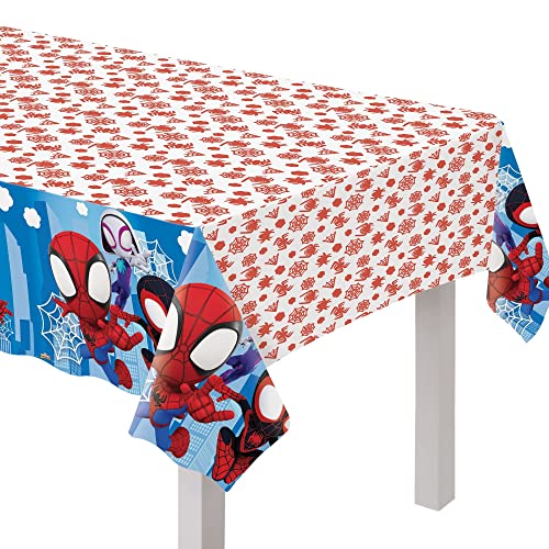 Spidey & Friends Plastic Party Table Cover - 54" x 96" | Multi-Color | Pack of 1