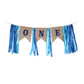 Premium Blue Big One Highchair Banner for 1st Birthday Party, Rustic First Birthday Decorations, Wall Hanging Ornament and High Chair Decor for Baby