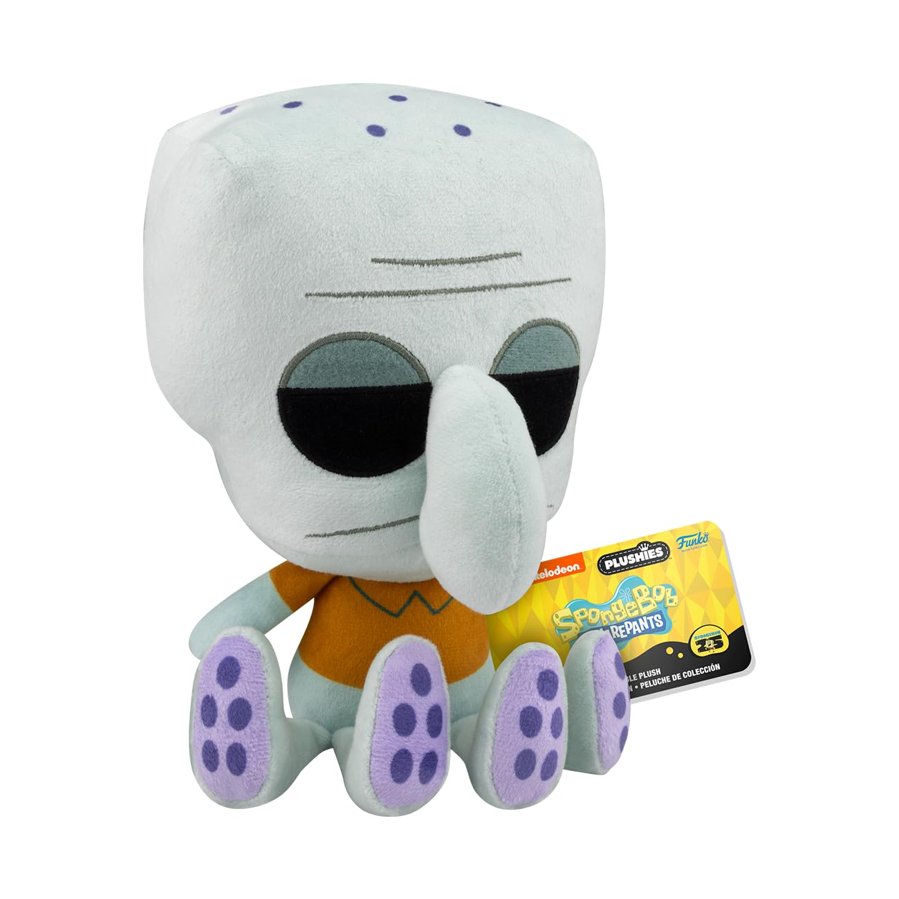 Funko POP! Plush: Spongebob Squarepants 25th Anniversary - Squidward Tentacles - Collectable Soft Plush - Birthday Gift Idea - Official Merchandise