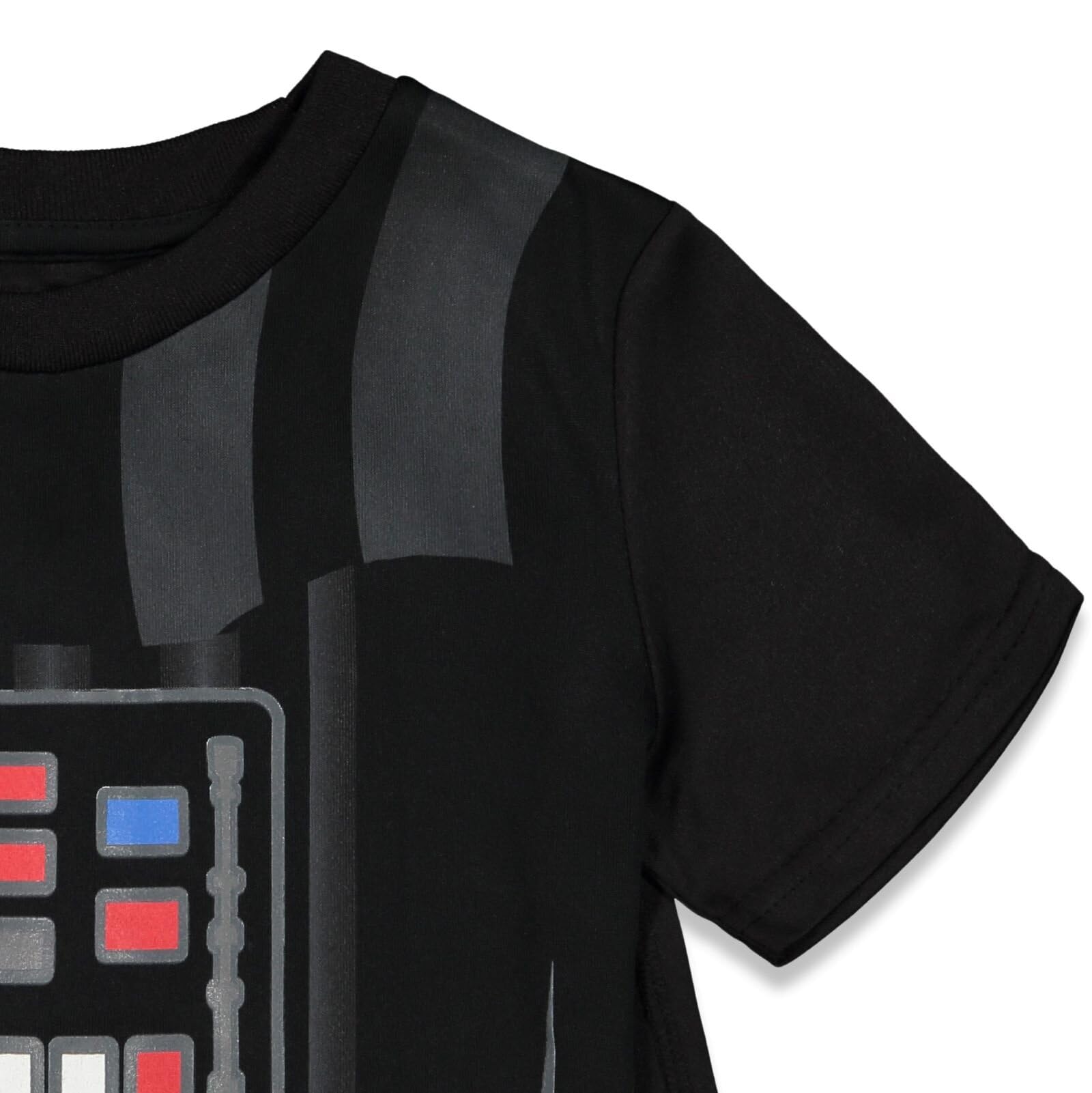 STAR WARS Darth Vader Little Boys Costume T-Shirt Shorts and Cape 3 Piece Black 7