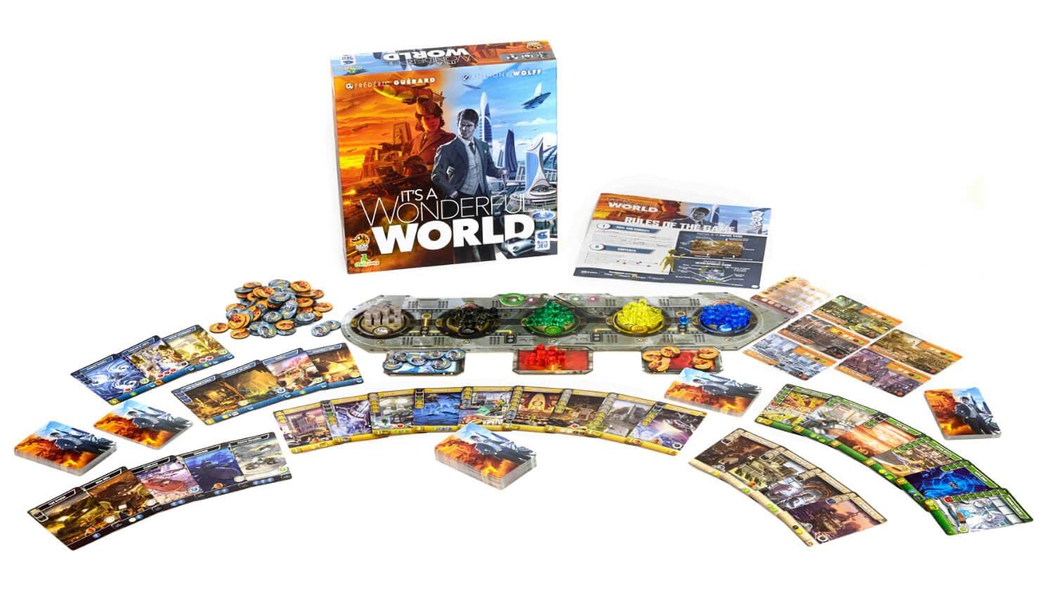 It's A Wonderful World Board Game - Build Your Empire in This Strategic Card Game for Kids and Adults, Ages 14+, 1-5 Players, 30-60 Minute Playtime