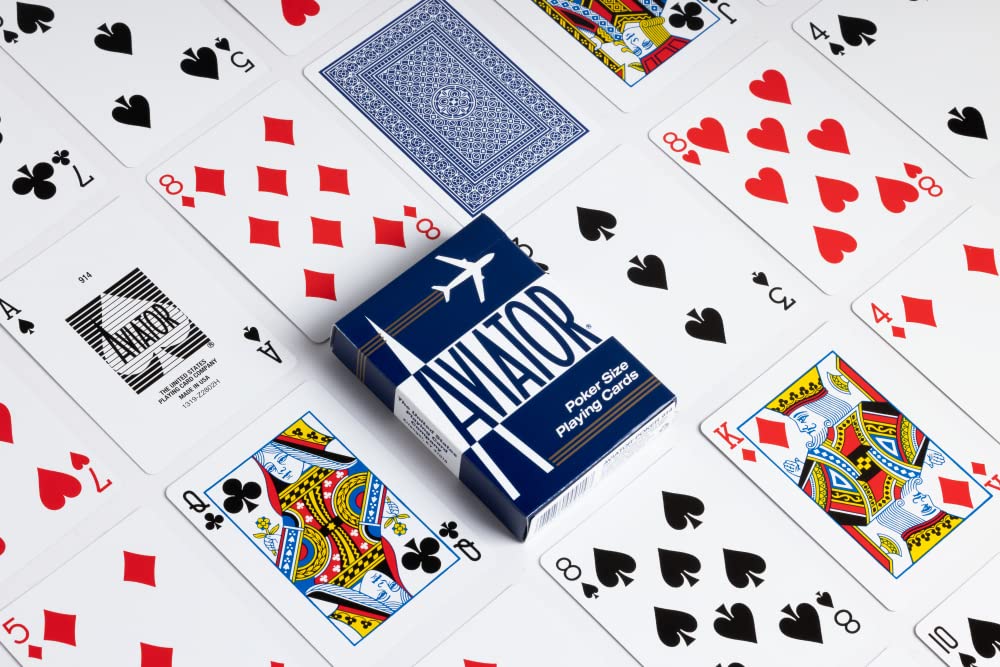 Aviator Poker Size Playing Cards, Colors May Vary