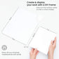 ARTEZA Acrylic Art Paper Foldable Canvas Pad, 7x8.6 Inches, 20 Sheets, DIY Frame