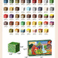 FXLYNAF Magnetic Blocks, 200-Piece 0.8in Build Knight&Princess Magnet Game Set, Stacking Building Blocks Cubes Magnets for Kids, STEM Sensory Creative