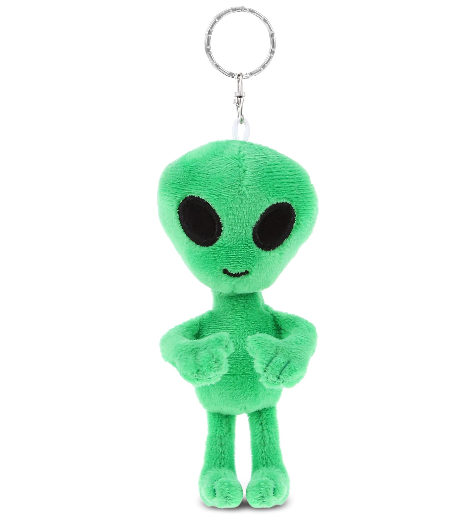 DolliBu Green Alien Cute Accessories - Space Alien Charms for Girls & Boys - 5 Inches