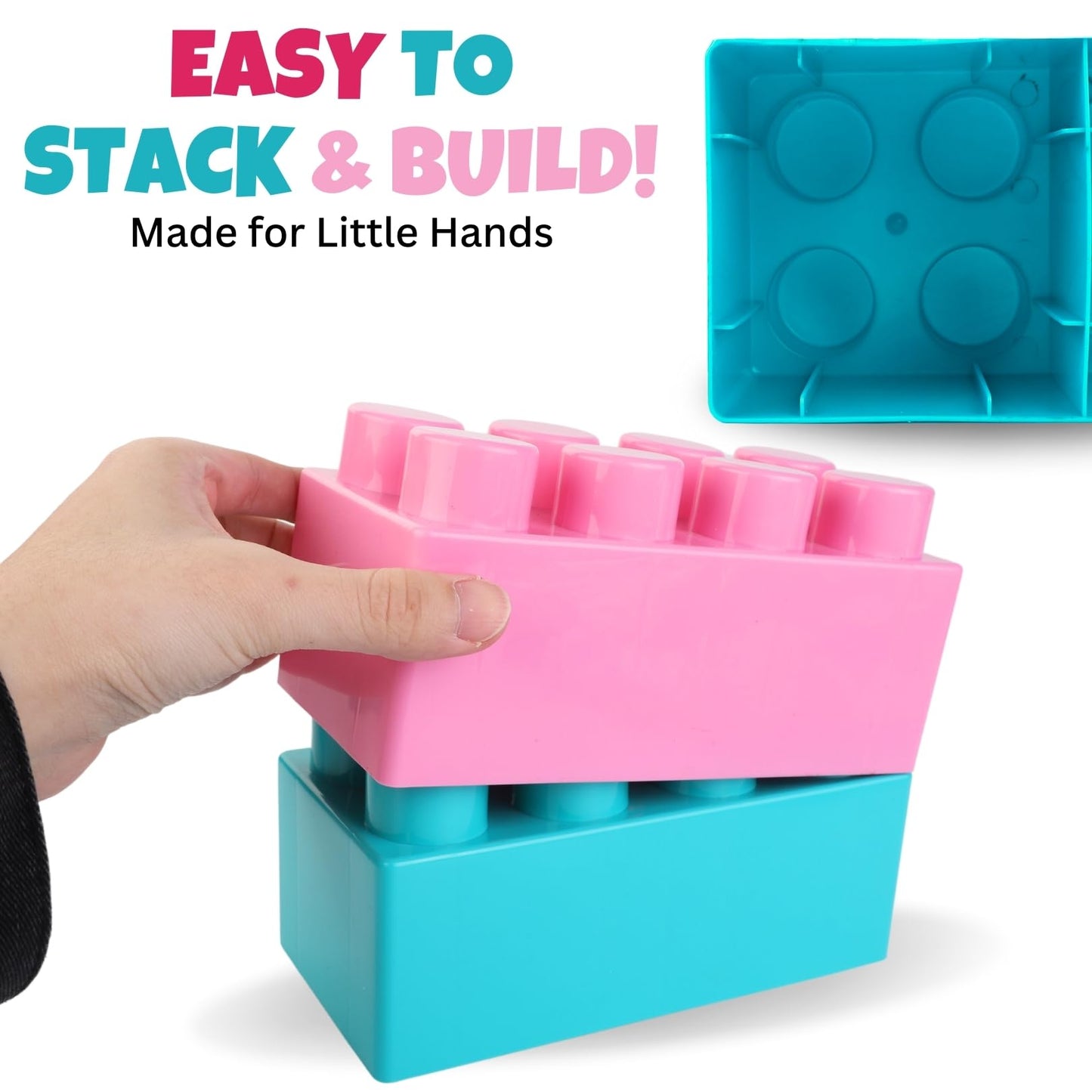 Liberty Imports 24 PCS Giant Interlocking Building Blocks for Toddlers